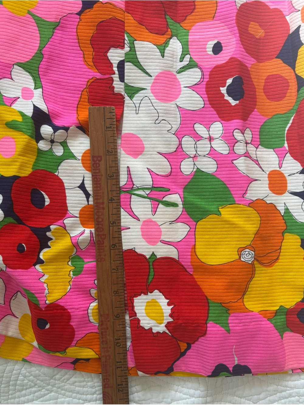 Vintage Floral Maxi Skirt in Pink Multi Size 10 Point of View - Picture 7 of 10